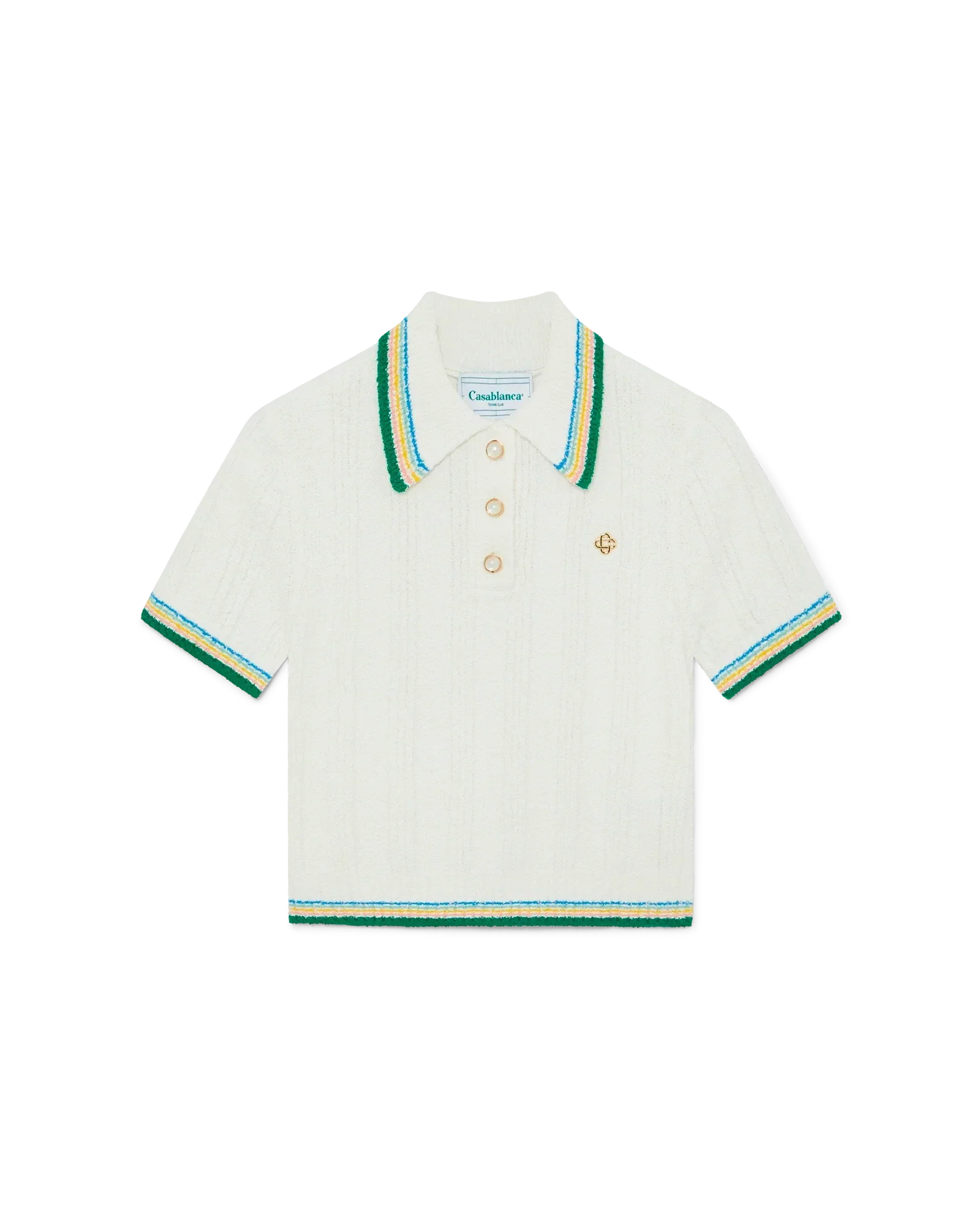Rib Boucle Polo Shirt