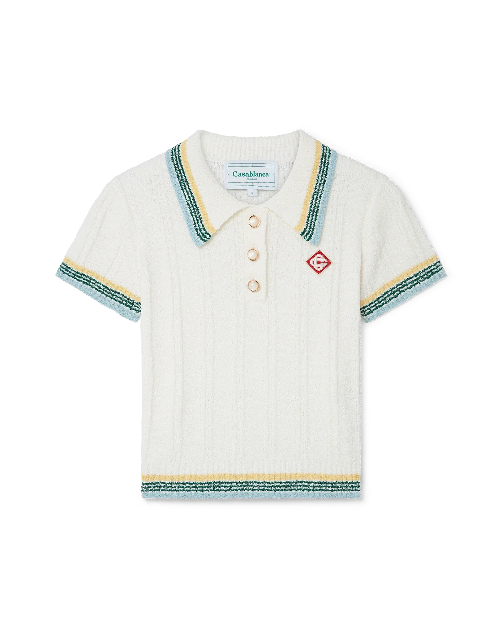 Rib Boucle Polo Shirt
